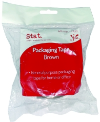 TAPE PACKAGING STAT 48MMX50M BROWN