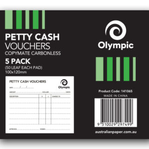 PETTY CASH VOUCHER OLYMPIC 100X120 50LF PK5