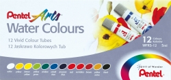PAINT PENTEL WATER COLOURS TUBES PK12