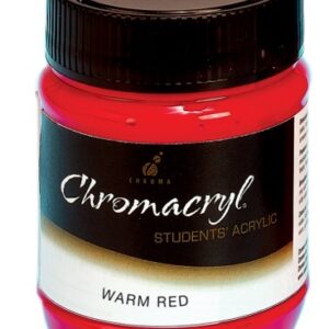 PAINT CHROMACRYL 250ML WARM RED