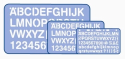 LETTERING STENCIL KENT 20MM