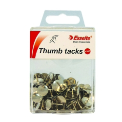 DRAWING PINS ESSELTE SILVER PK100
