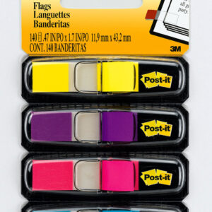 FLAGS POST-IT 683-4AB BRIGHT COLOURS PK4