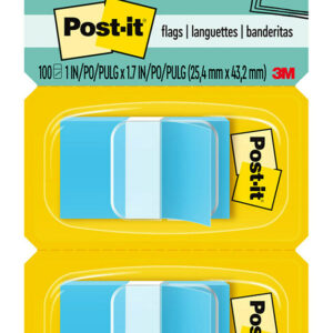 FLAGS POST-IT 680-BE2 BLUE 100 TWIN PACK