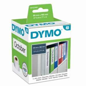 LABEL DYMO LABELWRITER 59X190 L/ARCH WHITE 1ROLL