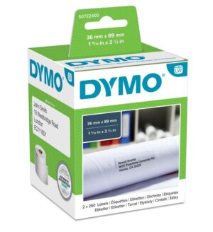 LABEL DYMO LABELWRITER LARGE ADDRESS LABELS 36X89MM WHITE