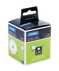 LABEL DYMO LABELWRITER 60MM CD/DVD 1 ROLL