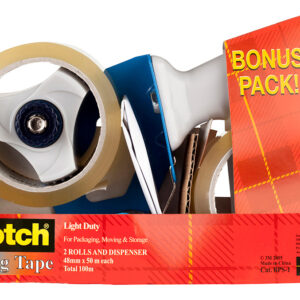 TAPE SEALING SCOTCH BPS-1 48MMX50M 2 ROLLS AND DISPENSER