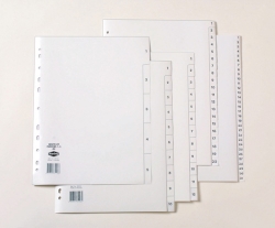 DIVIDERS MARBIG A4 PP 1-5 TAB WHITE