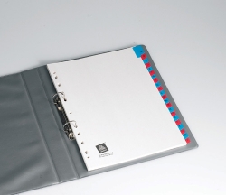 DIVIDERS AVERY A4 MYLAR PRINTED BLUE & RED TAB A-Z