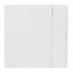 DIVIDERS MARBIG A4 WHITE UNPUNCHED 10 TAB