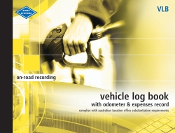 VEHICLE LOG BOOK WITH ODOMETER & EXPENSES RECORD ZIONS VLB LARGE