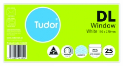 ENVELOPE TUDOR DL W/FACE S/SEAL PK25