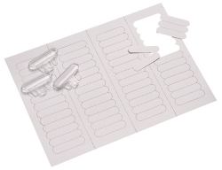 SP- INDEX TABS INSERTS CRYSTALFILE (ROUND EDGE) GREEN PK60
