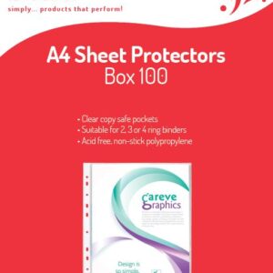 SHEET PROTECTORS STAT A4 40 MICRON BX100