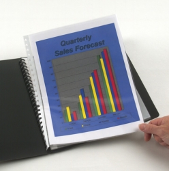 DISPLAY BOOK MARBIG A4 EASY ZIP BLACK 20P