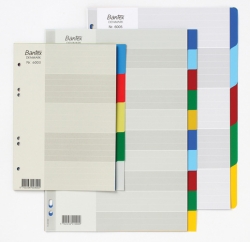 DIVIDERS BANTEX A4 PP COL 5 TAB