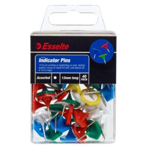 INDICATOR PINS ESSELTE ASST SML PK40
