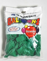 BALLOONS ALPEN 30CM GREEN PK100