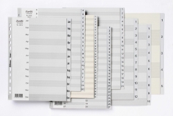 SP- DIVIDERS BANTEX A4 PP GREY JAN-DEC