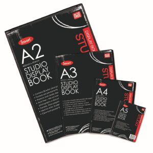 DISPLAY BOOK JASART A3 BLACK 20P