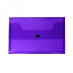 DOCUMENT WALLET FOLDERMATE FC POP GEAR PP HOOK & LOOP CLOSURE PURPLE