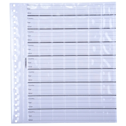 COIN ALBUM REFILL 280X245MM 63 POCKETS SUITS CMDL PK10