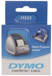 LABEL DYMO LABELWRITER 13X25MM MULTIPURPOSE WHITE ROLL OF 1000