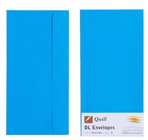 ENVELOPE QUILL DL XL MULTIOFFICE MARINE BLUE PK25