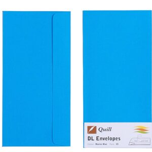 ENVELOPE QUILL DL XL MULTIOFFICE MARINE BLUE PK25