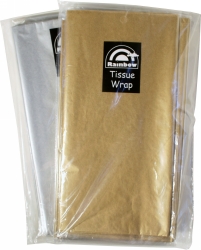 SP- TISSUE PAPER RAINBOW 3 SHEETS METALLIC GOLD 500X750MM