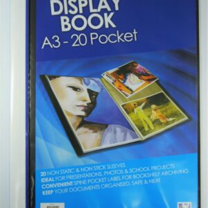 DISPLAY BOOK A3 INSERT COVER BLACK 20P