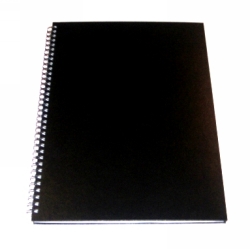 NOTEBOOK A4 RULED H/C SPIRAL CUMBERLAND BLACK