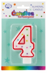 CANDLES ALPEN NUMERALS NO.4