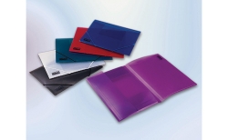 DOCUMENT WALLET B/TONE A4 SUPERLINE TRANS GREEN
