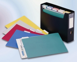 PORTABLE FILE ORGANISER B/TONE BLACK