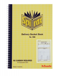 DELIVERY BOOK SPIRAX 556 S/O 50 SETS C/LESS