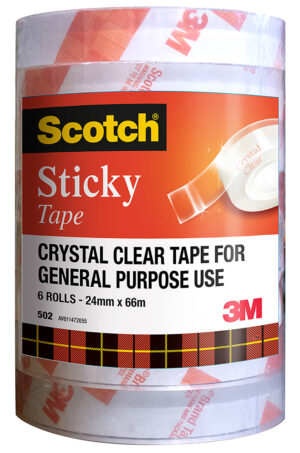 TAPE STICKY SCOTCH 502 24MMX66M *