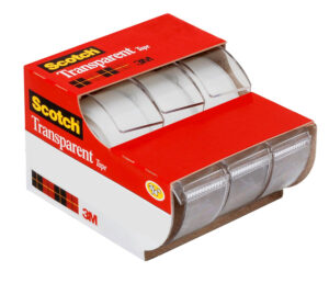 TAPE TRANSPARENT SCOTCH 3157S 19X7.6M PK3 HS