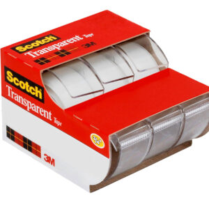 TAPE TRANSPARENT SCOTCH 3157S 19X7.6M PK3 HS
