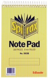 NOTEBOOK SPIRAX 563B S/HAND T/O 300PG