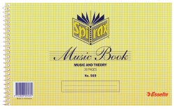 SP- MUSIC BOOK SPIRAX 569 MUSIC & THEORY 152X248MM