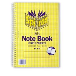 NOTEBOOK SPIRAX 570 A5 SIDE OPENING 200PG