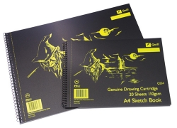 SKETCH BOOK QUILL Q534 A4 SPIRAL S/O 20LF