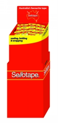 TAPE SELLOTAPE 18MMX25M ON DISPENSER DUMP BIN