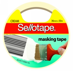 TAPE MASKING SELLO 36MMX50M CREAM