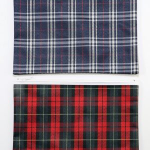 PENCIL CASE GNS 36X25.5CM TARTAN ASSORTED