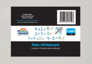 COLORIFIC DOUBLE SIDED WHITEBOARD