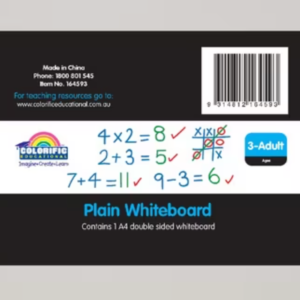 COLORIFIC DOUBLE SIDED WHITEBOARD