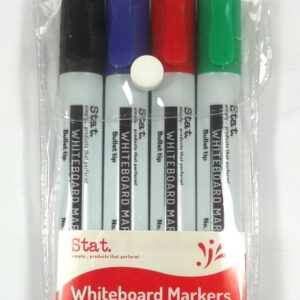 WHITEBOARD MARKER 2.0MM BULLET NIB ASST WLT4